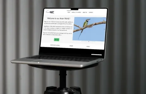 Mockup desktop du site birdviewfinder.com