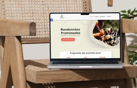 Mockup desktop du site randopromenades.fr