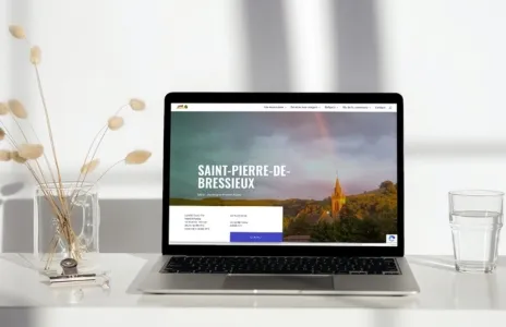 Mockup desktop du site mairie-spb38.com