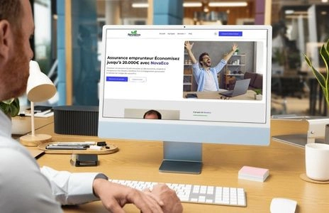 Mockup desktop du site novaeco.fr