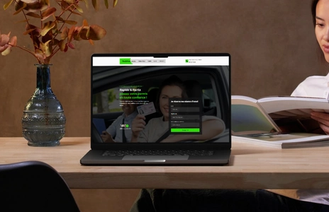 Mockup desktop du site auto-ecole.composoxy.pozcrea.fr